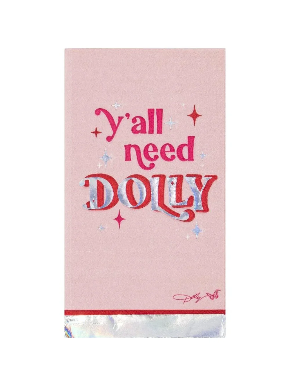 Dolly Parton Pink & Silver Holo Foil 